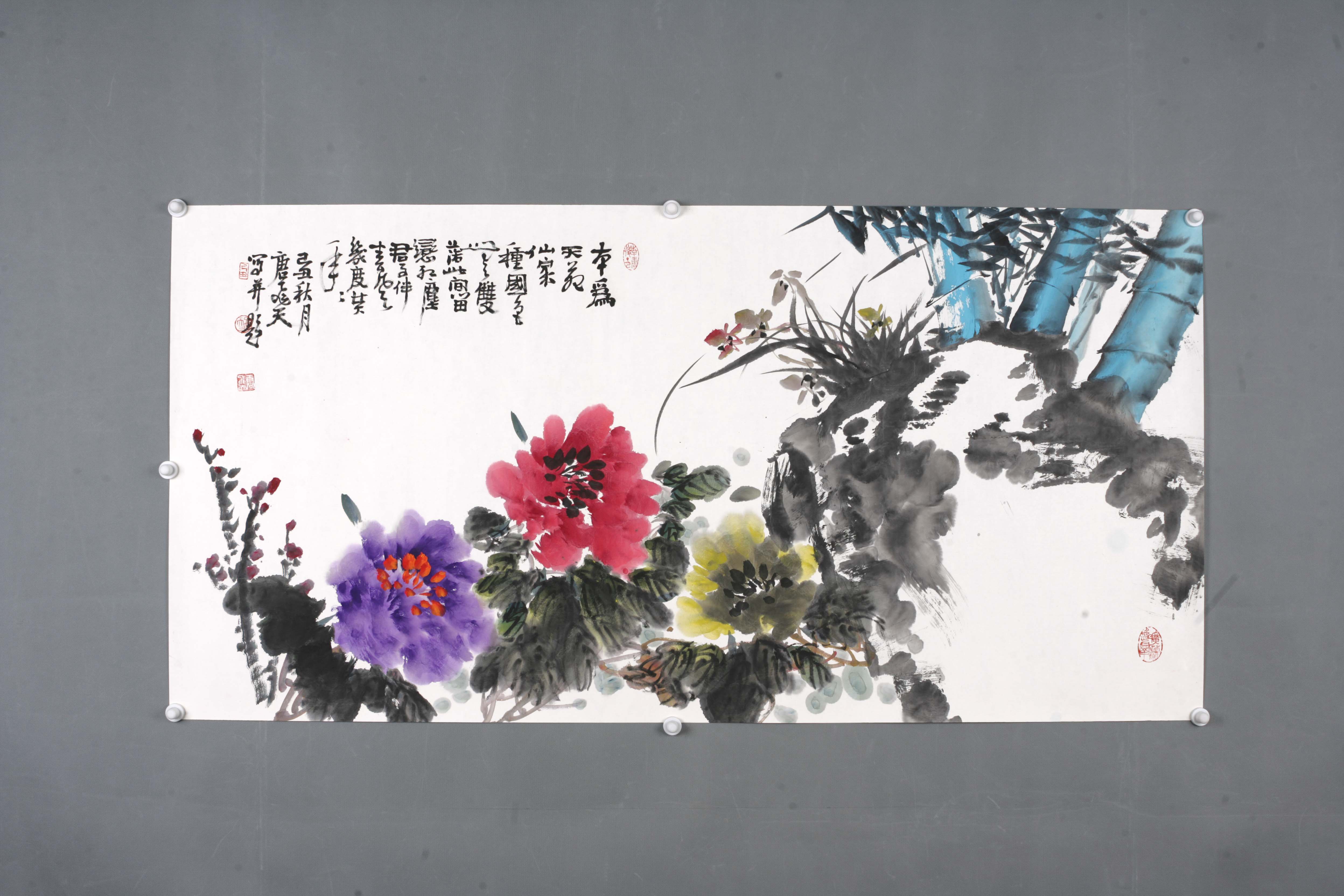 2009年唐飞天牡丹图