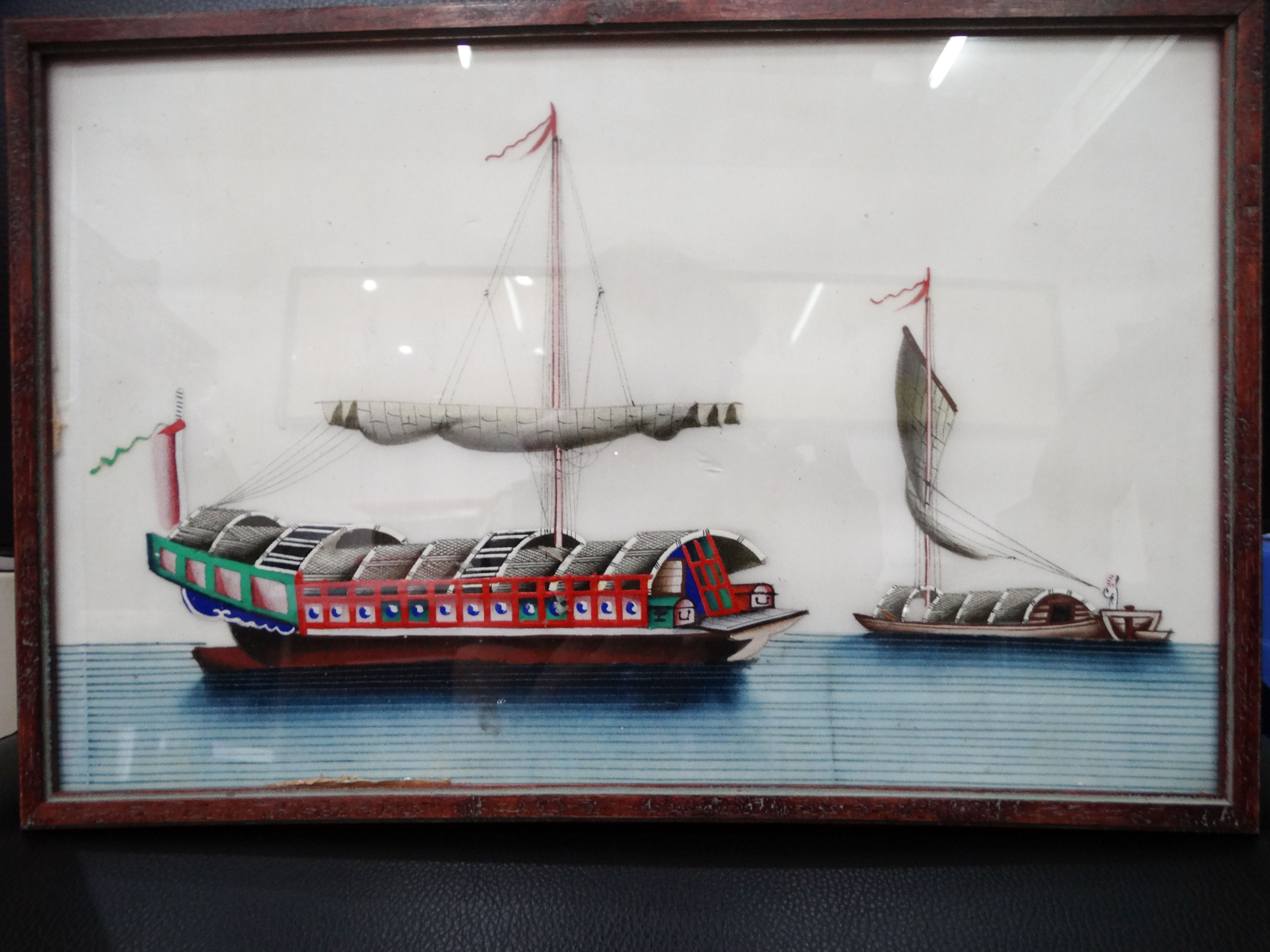 清船图通草画-2