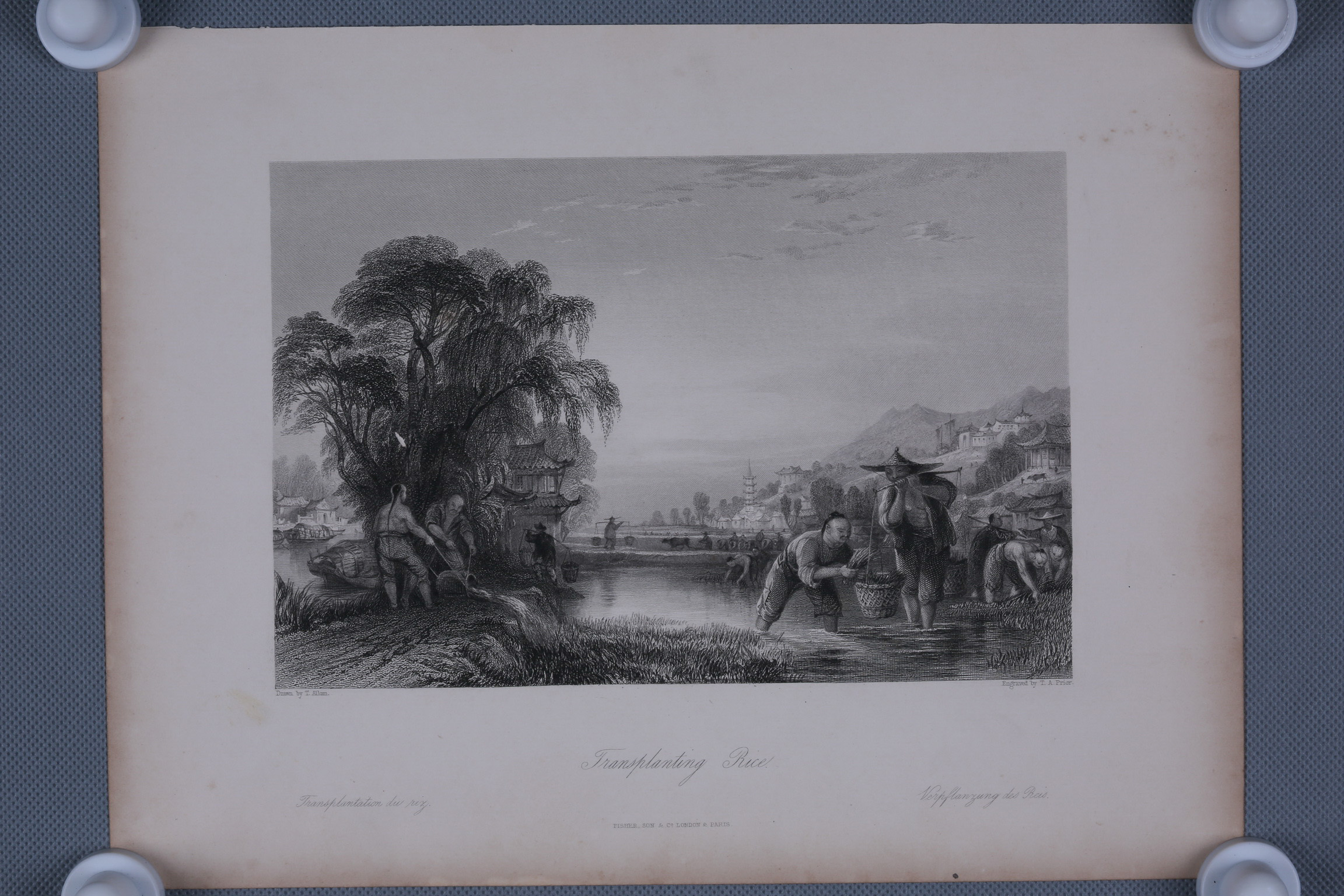 清中国风情图钢版画-15