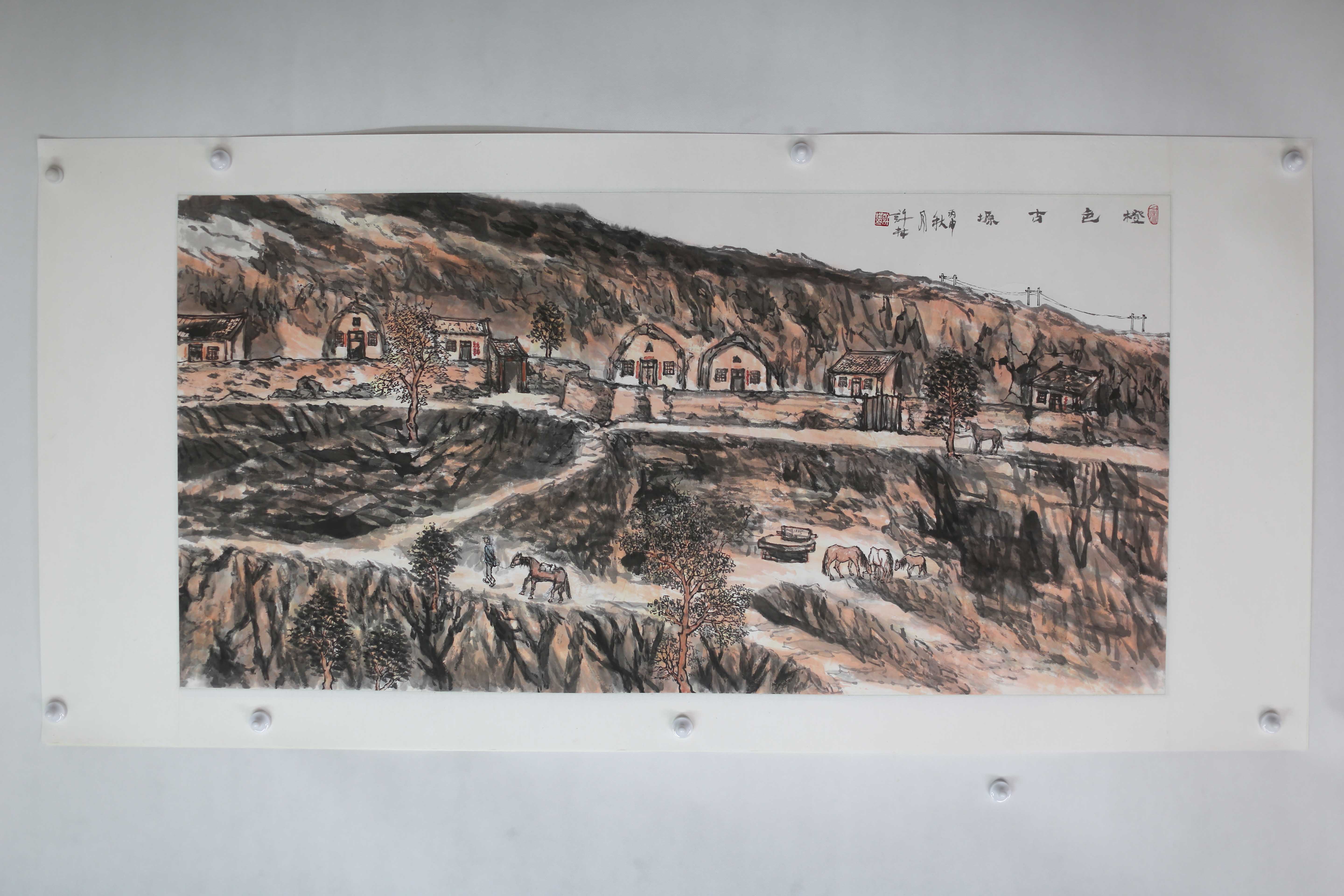 2018年许林橙色古塬图片