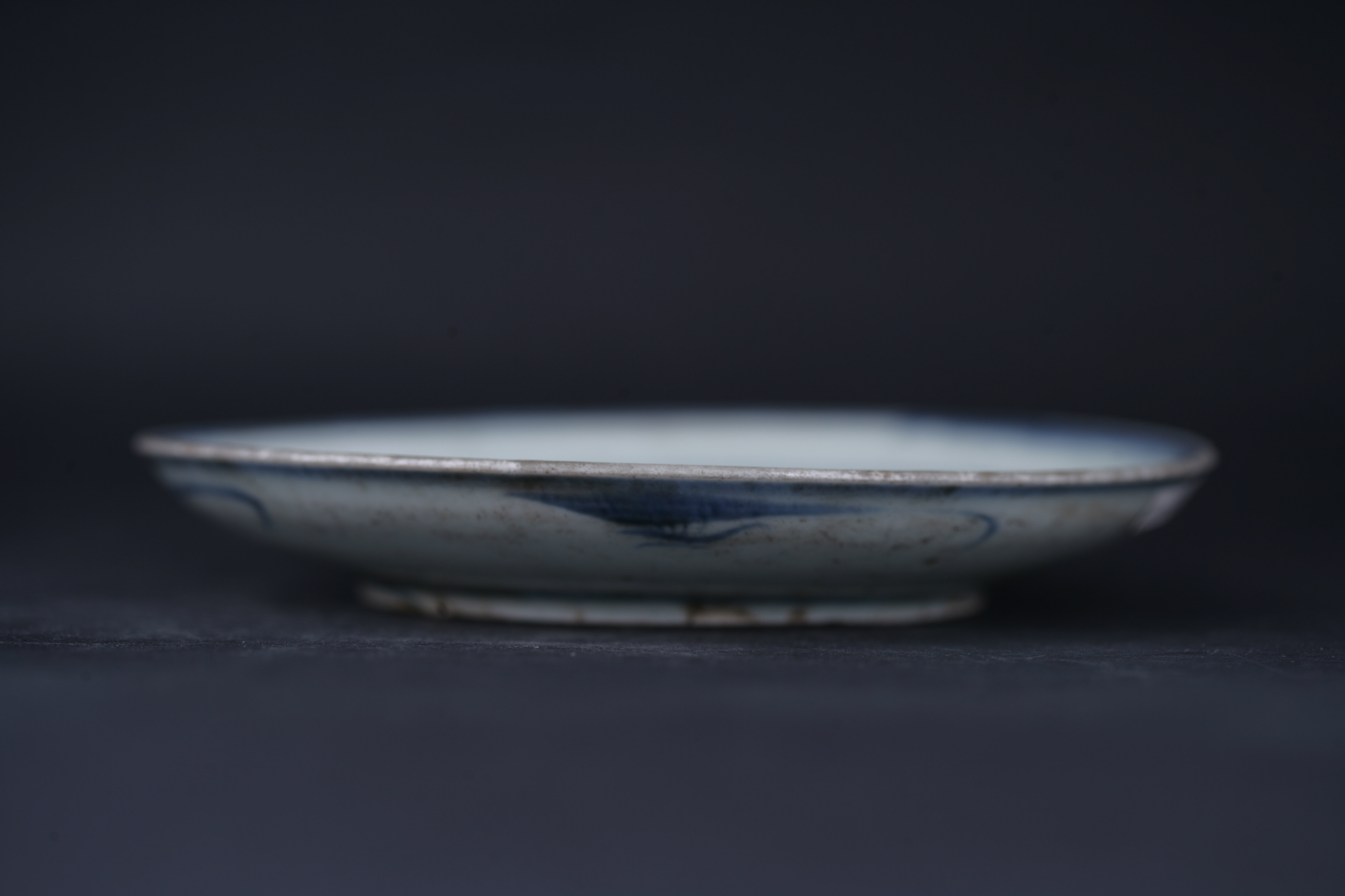 清青花芭蕉纹盘-51