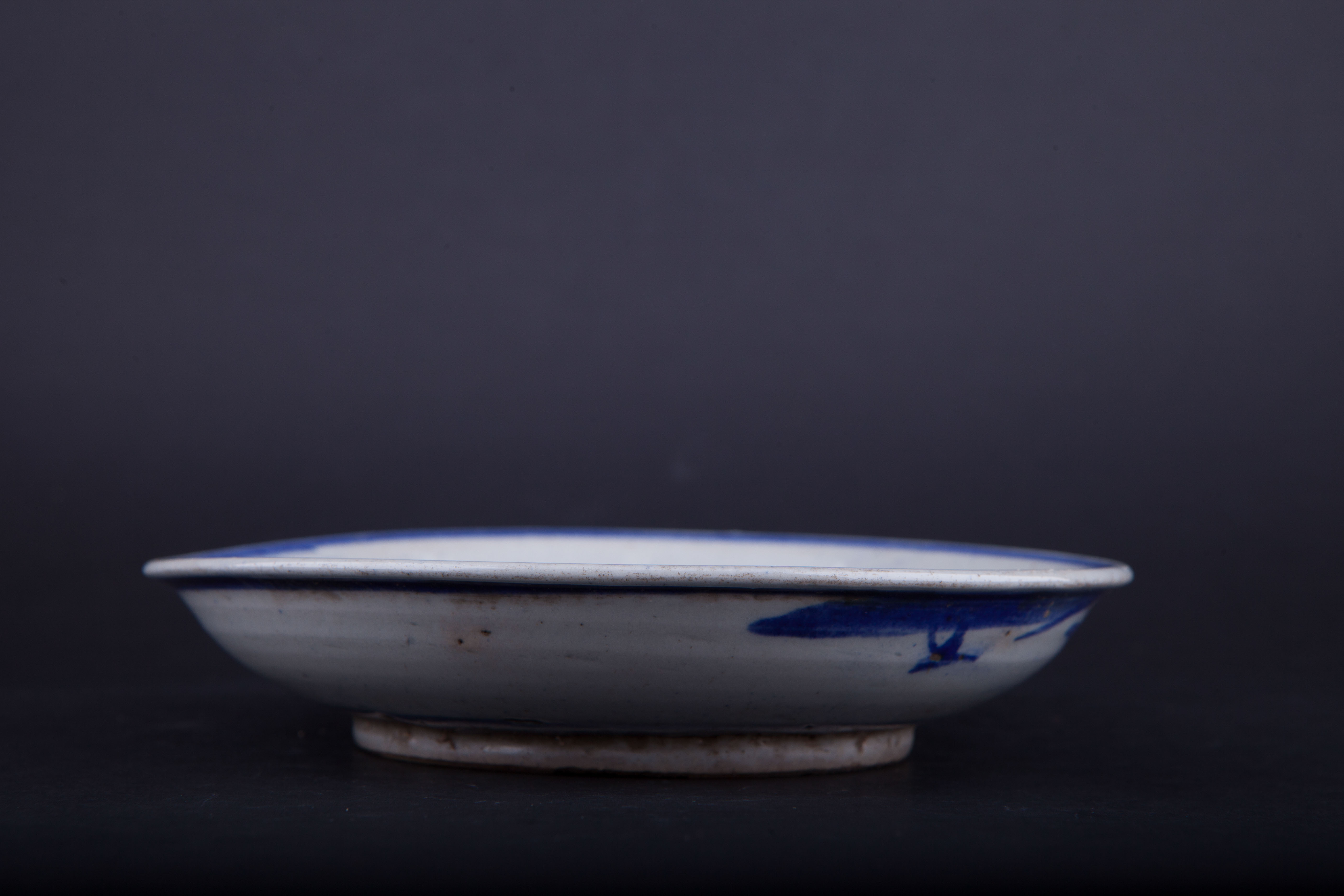 清青花花卉纹盘-201