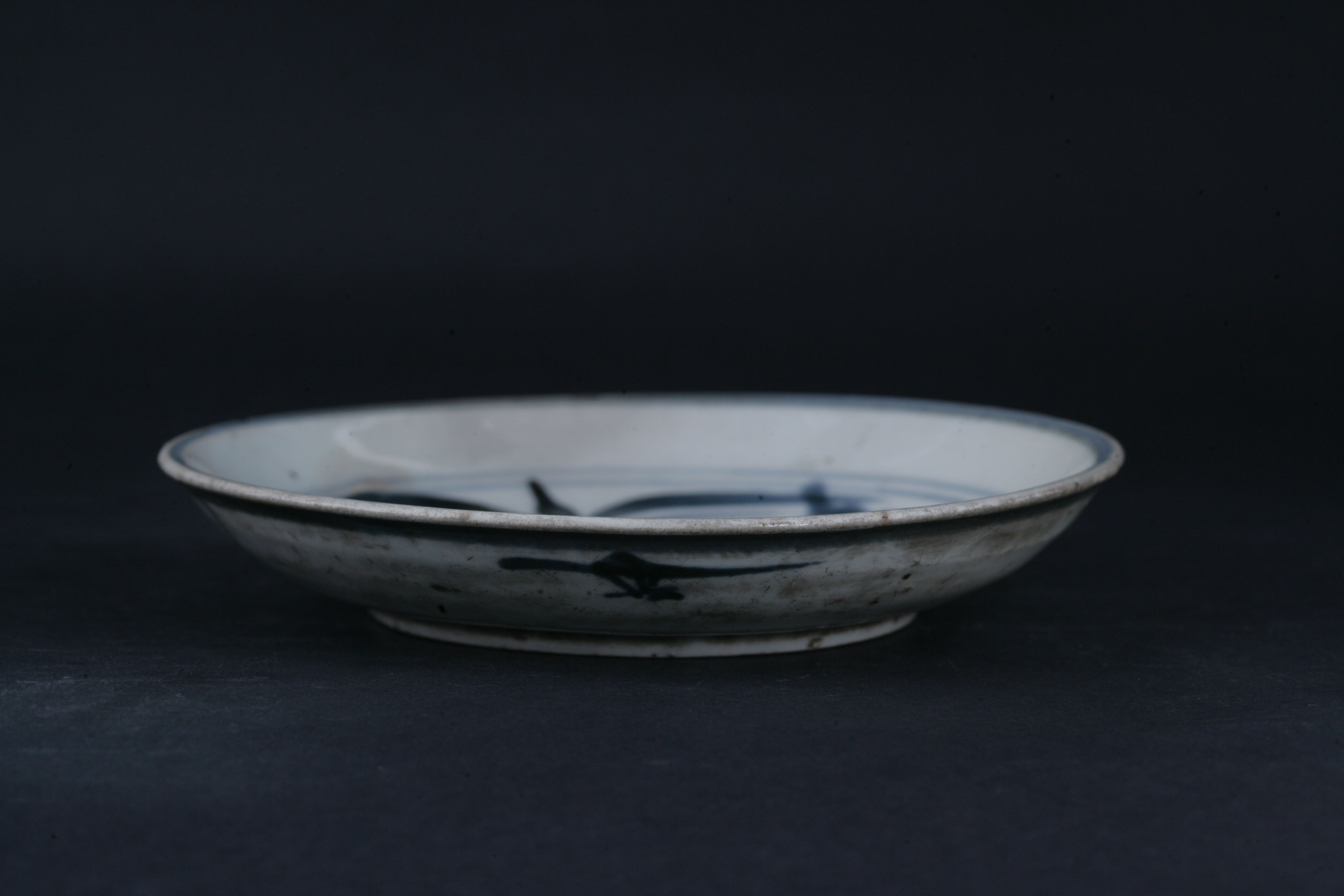 清青花芭蕉纹盘-97