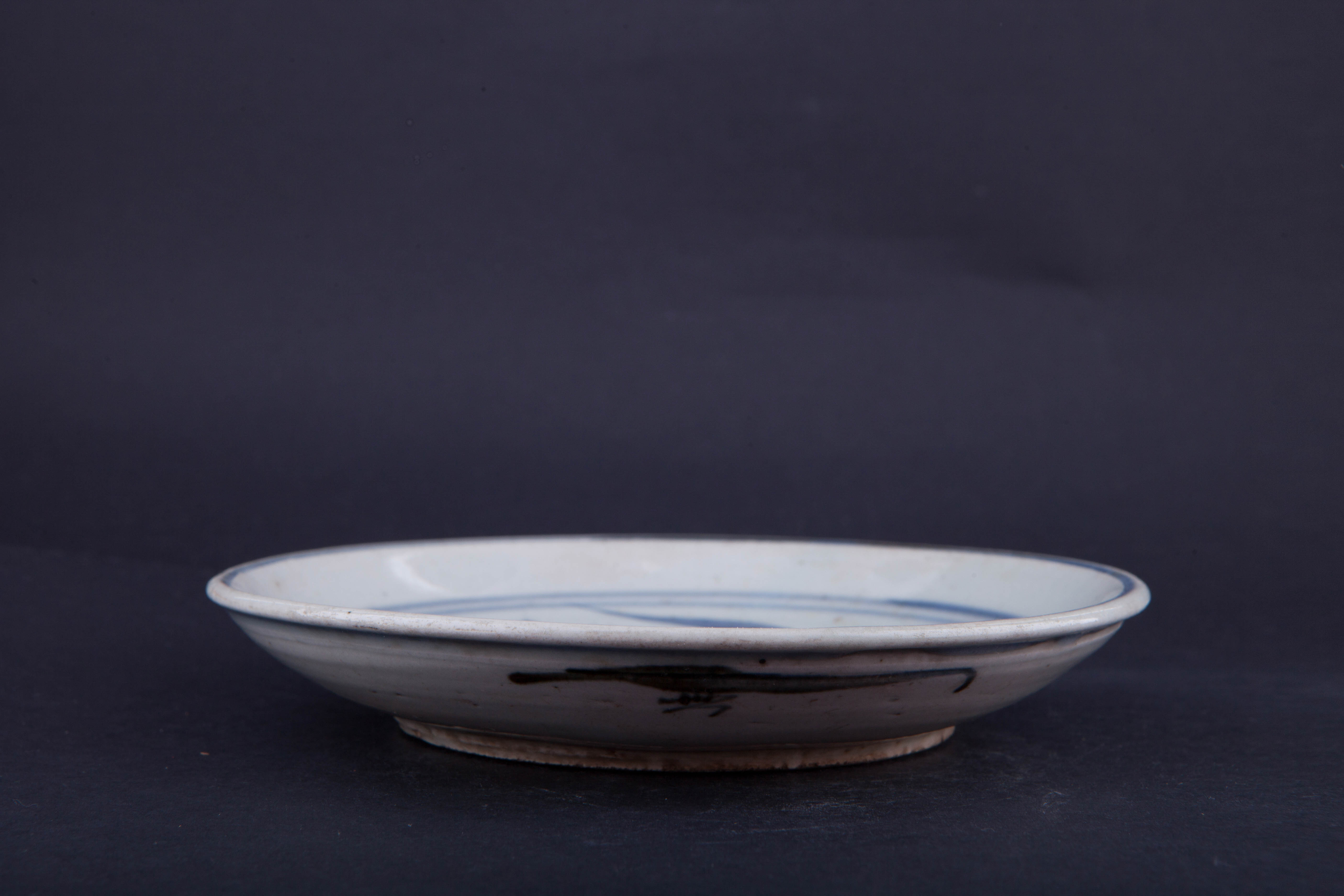 清青花花卉纹盘-25