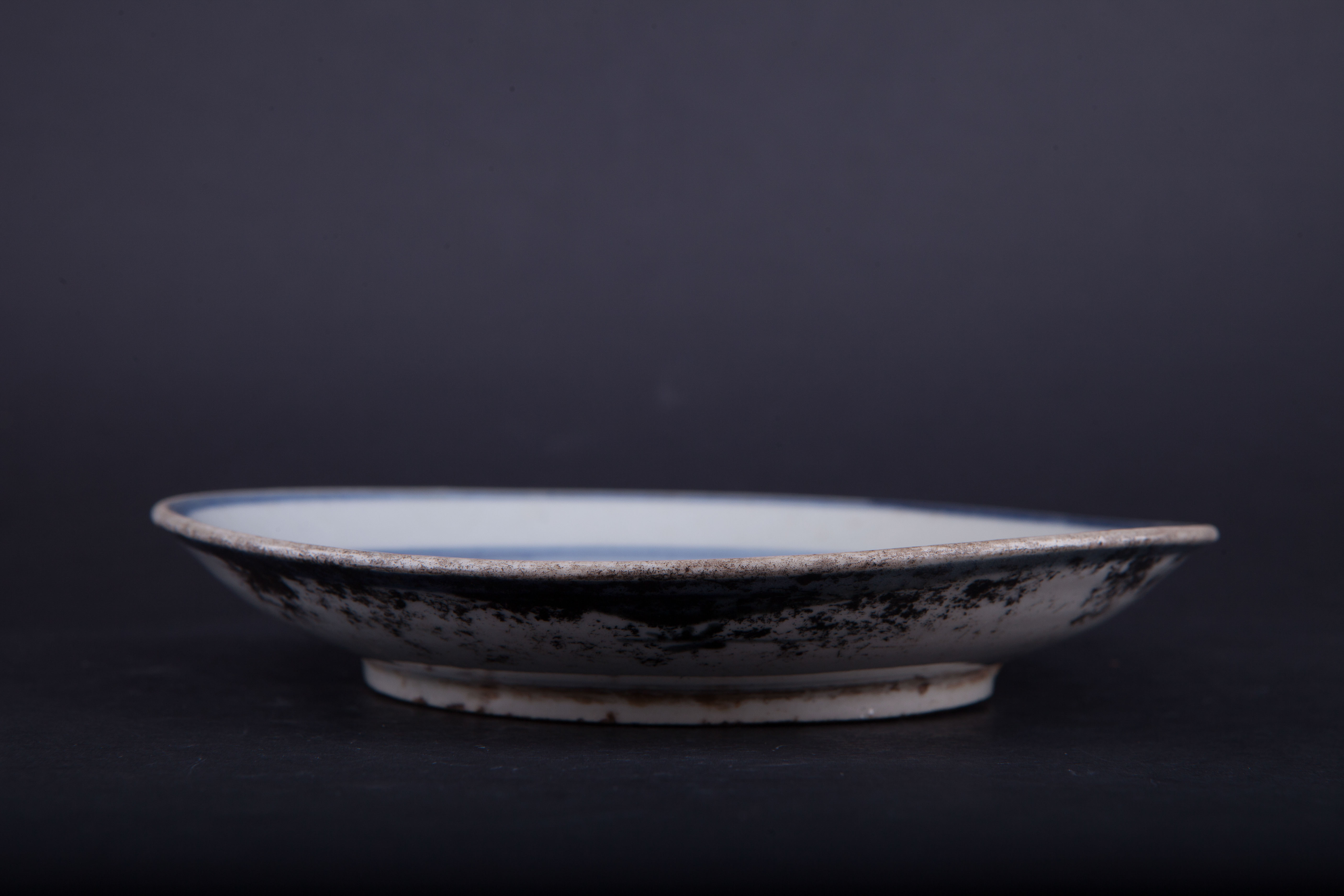 清青花花卉纹盘-207