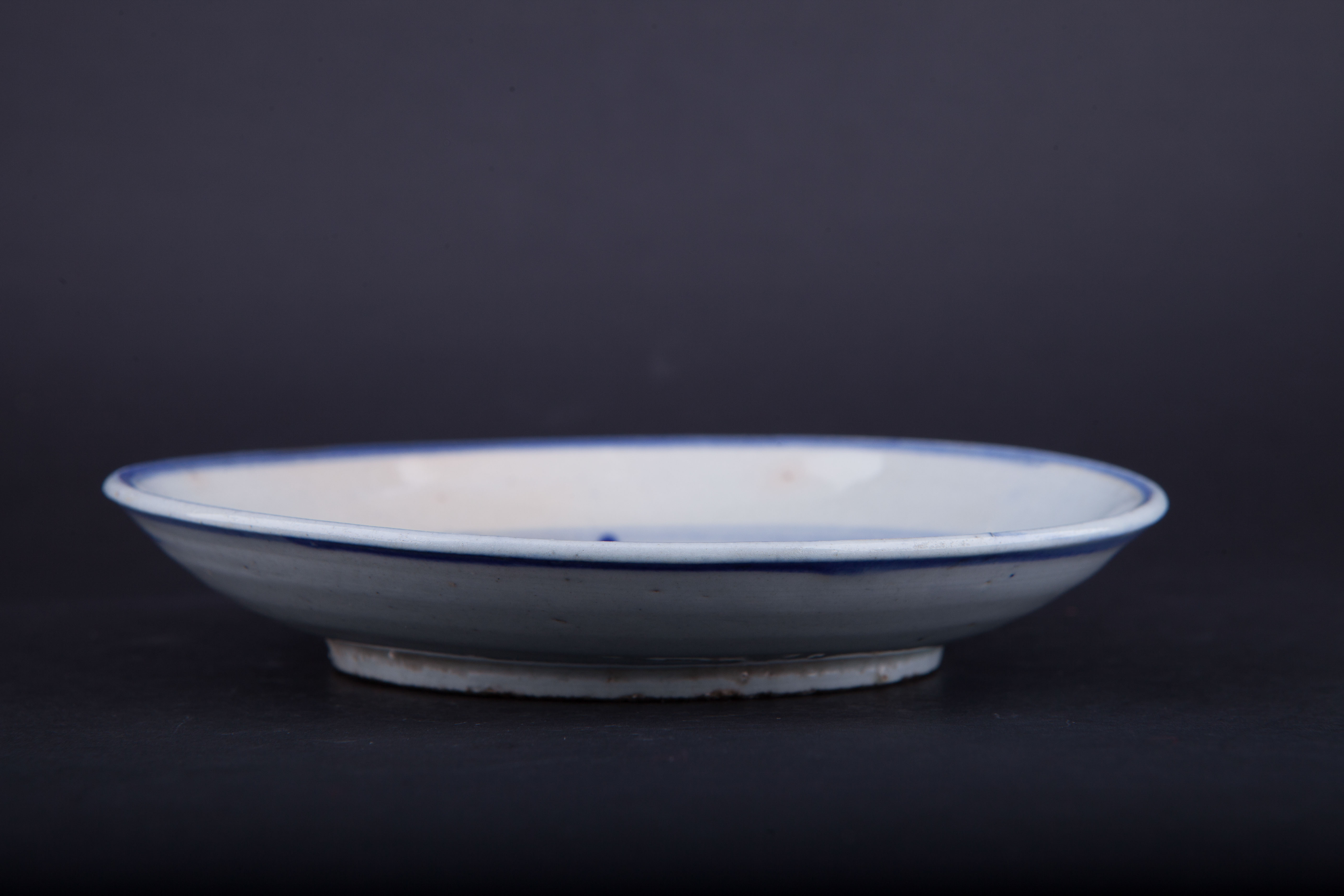 清青花花卉纹盘-206