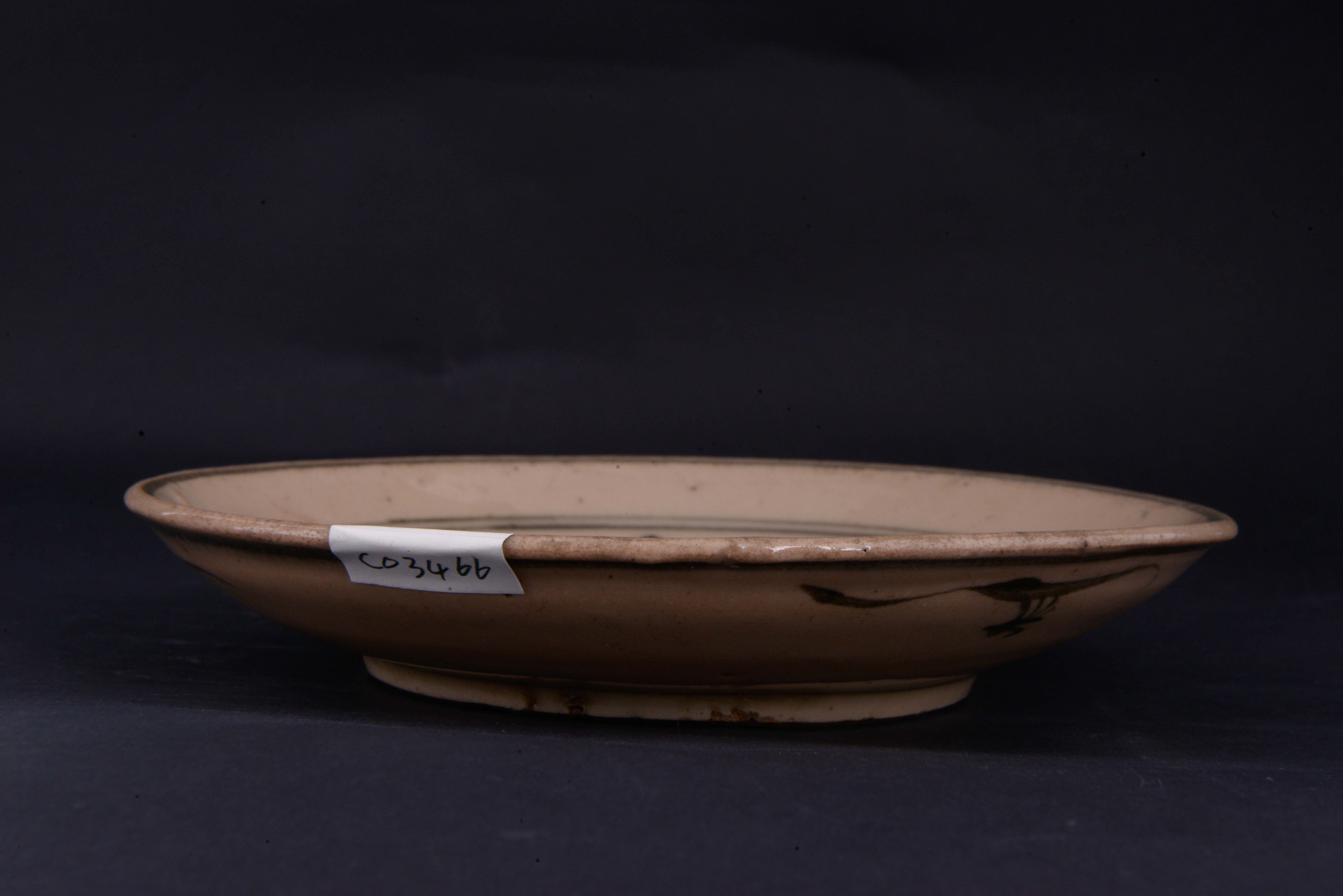 清青花花卉纹盘-272