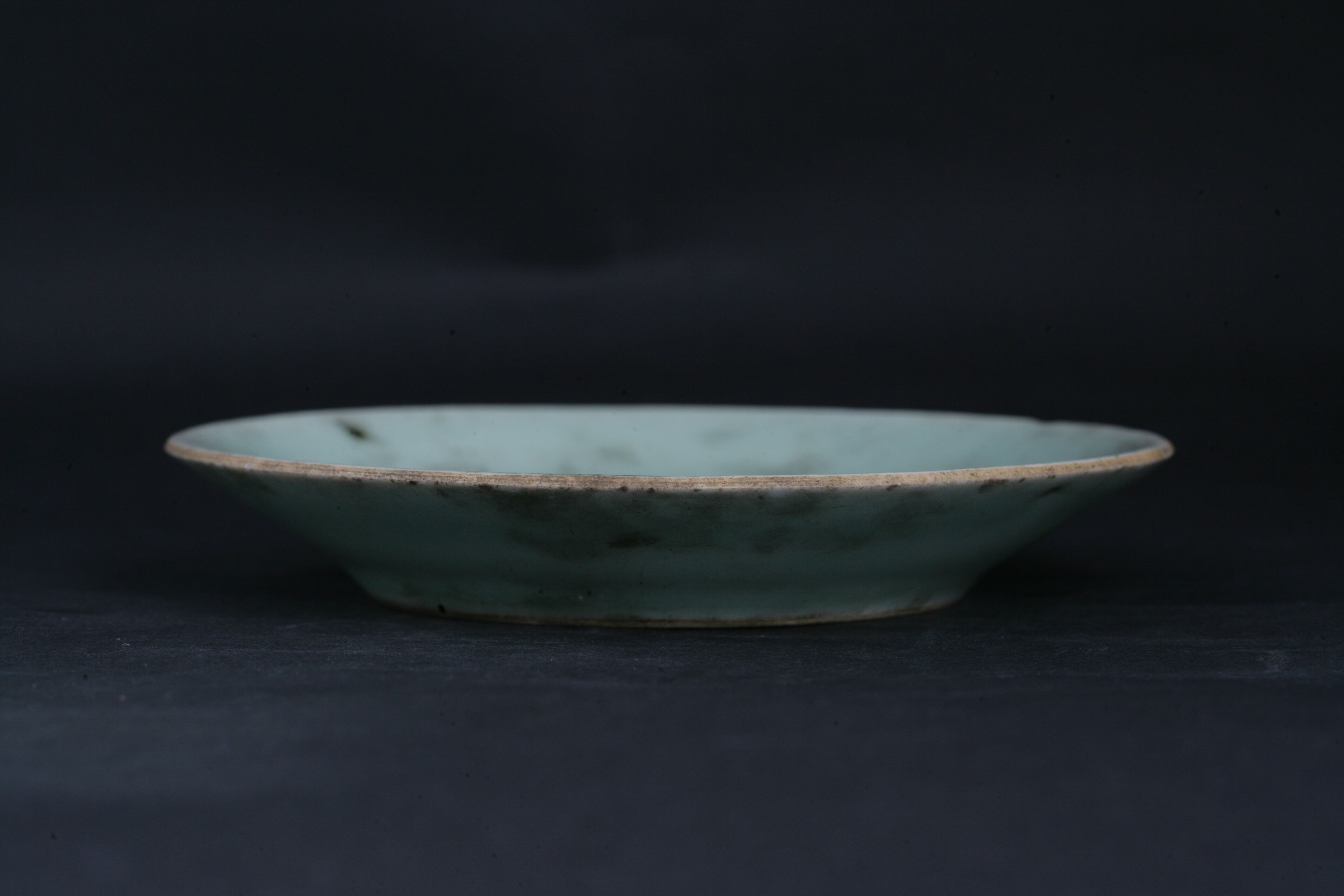 清豆青釉盘-112