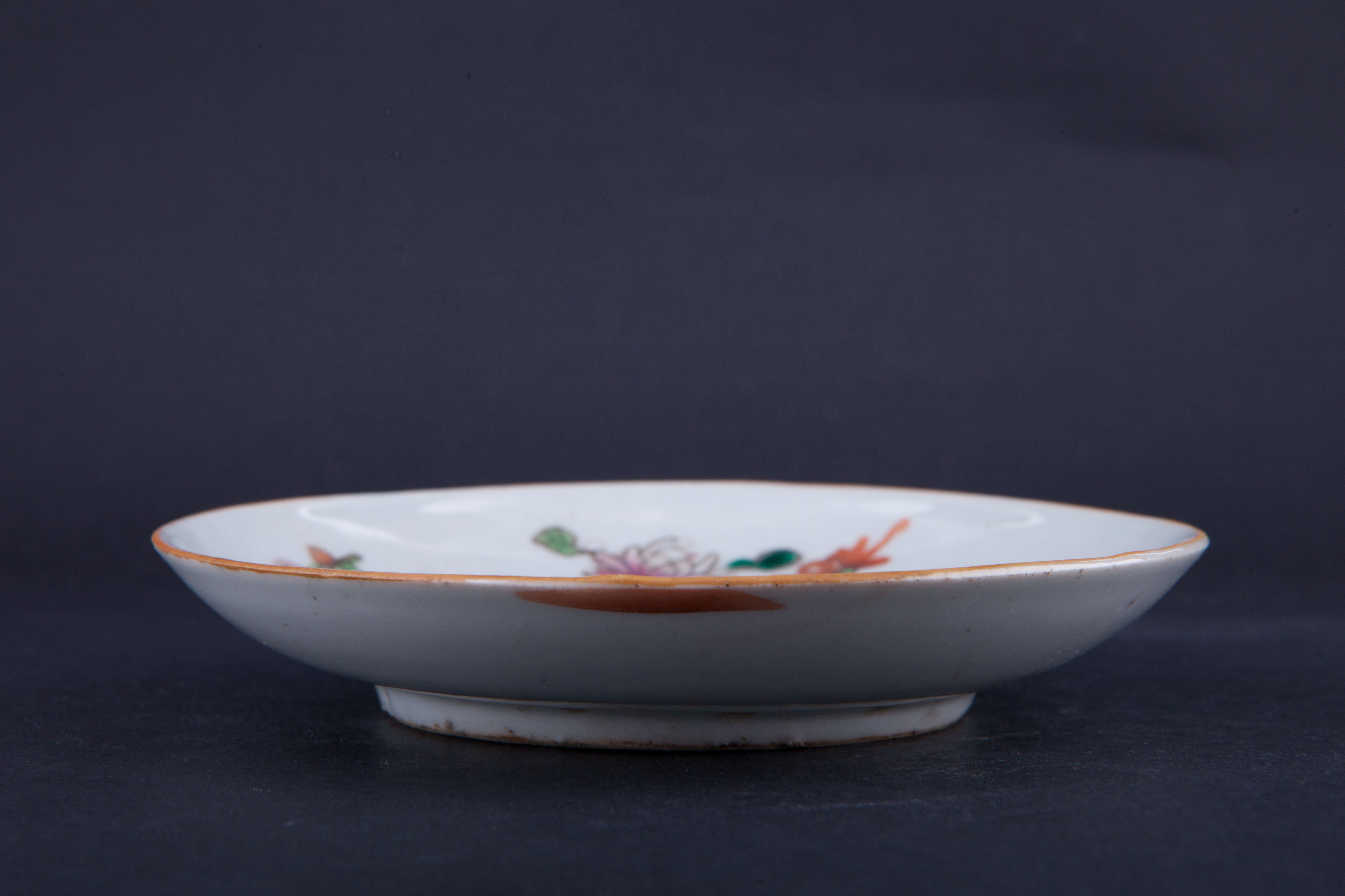 清粉彩四季花卉纹碟-76