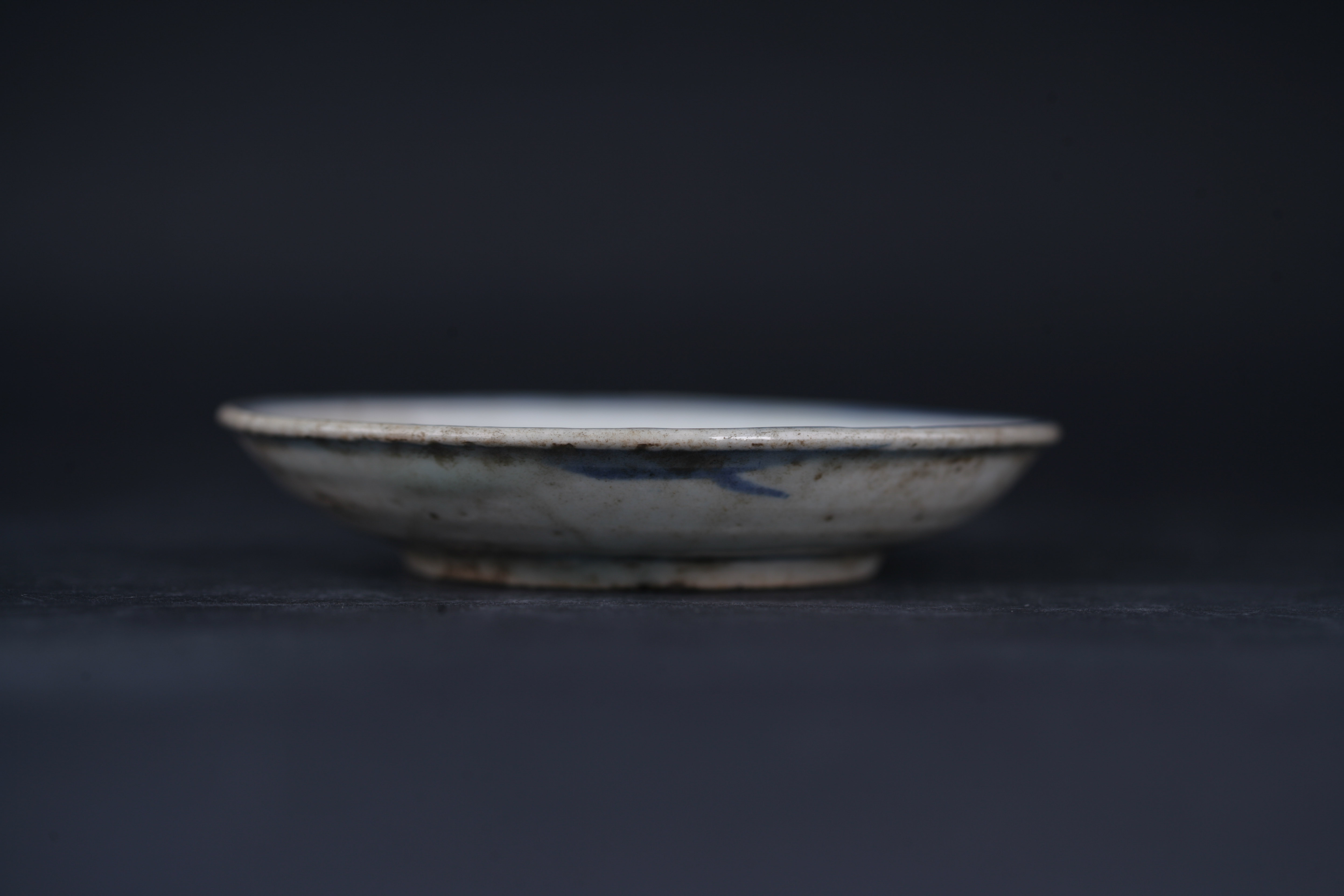 清青花芭蕉纹碟-7