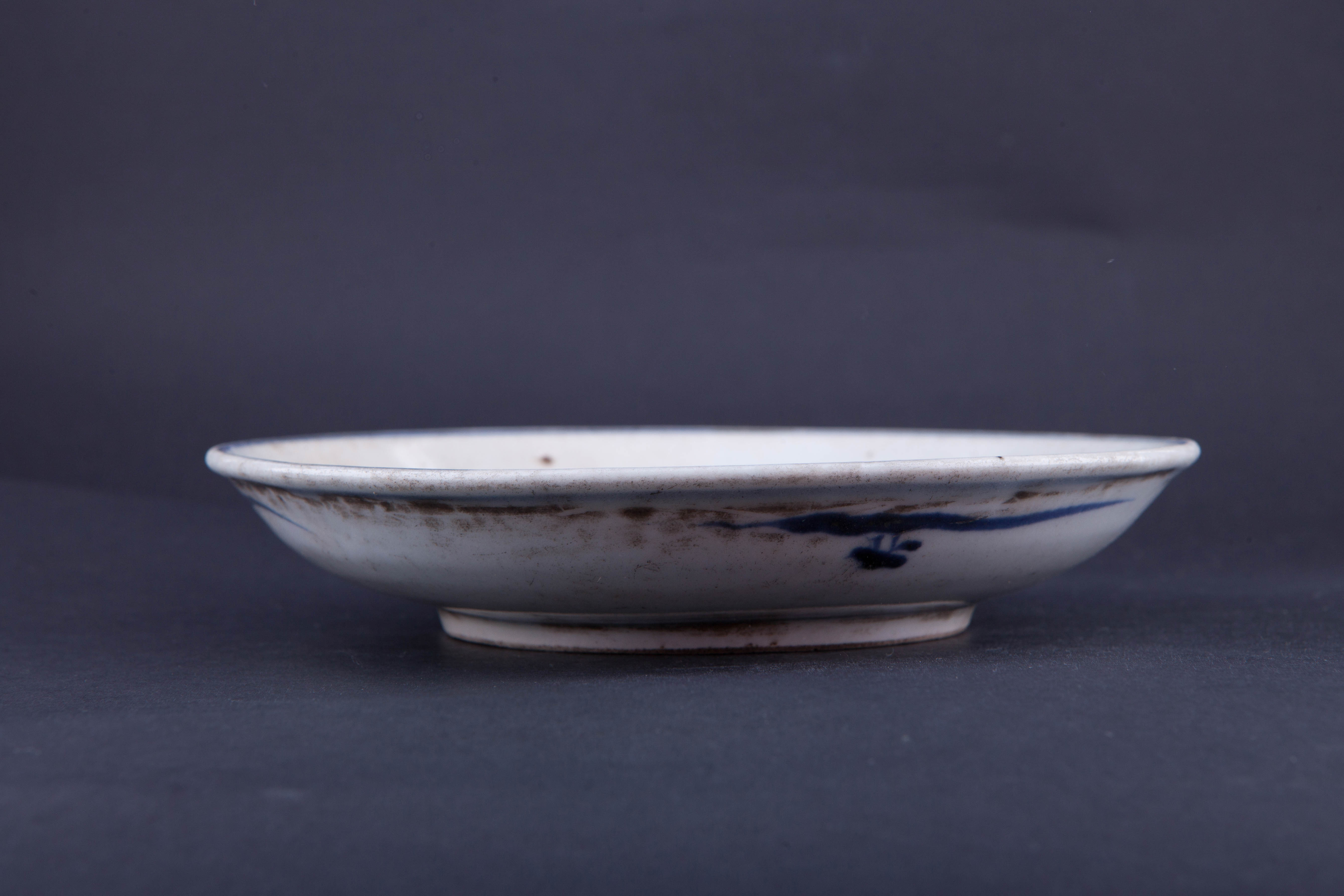 清青花花卉纹盘-76