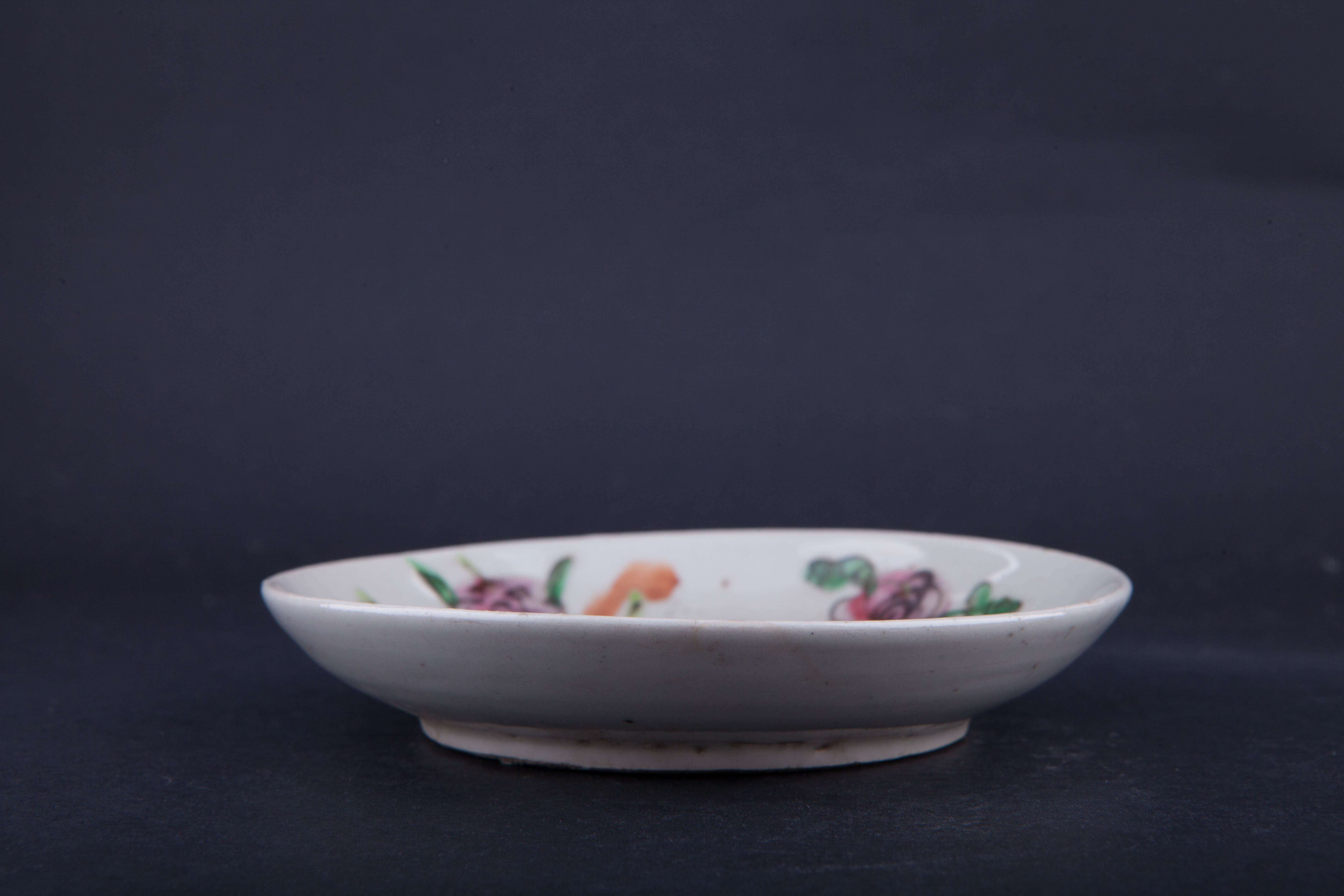 清粉彩四季花卉纹碟-37