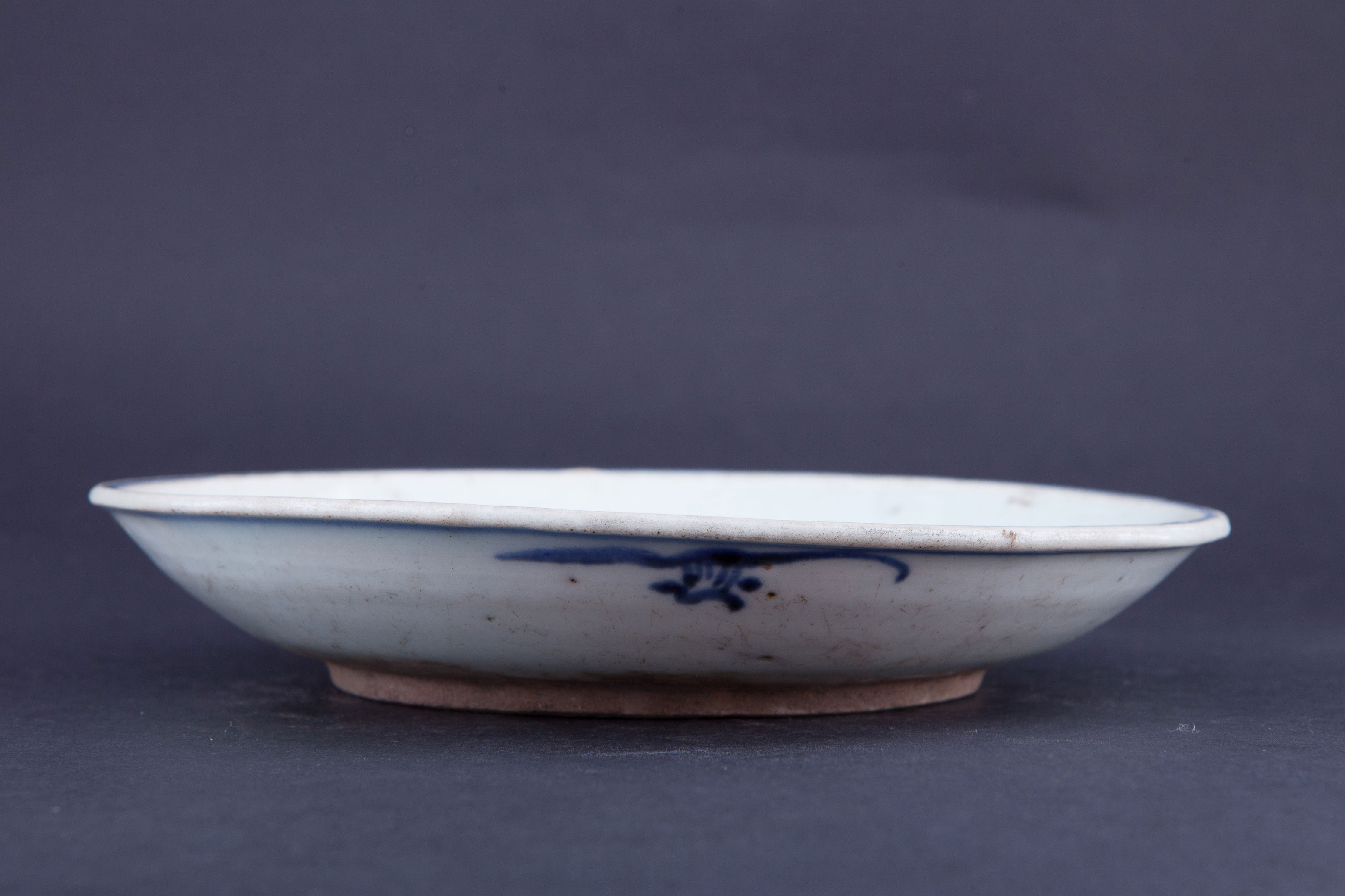 清青花花卉纹盘-54