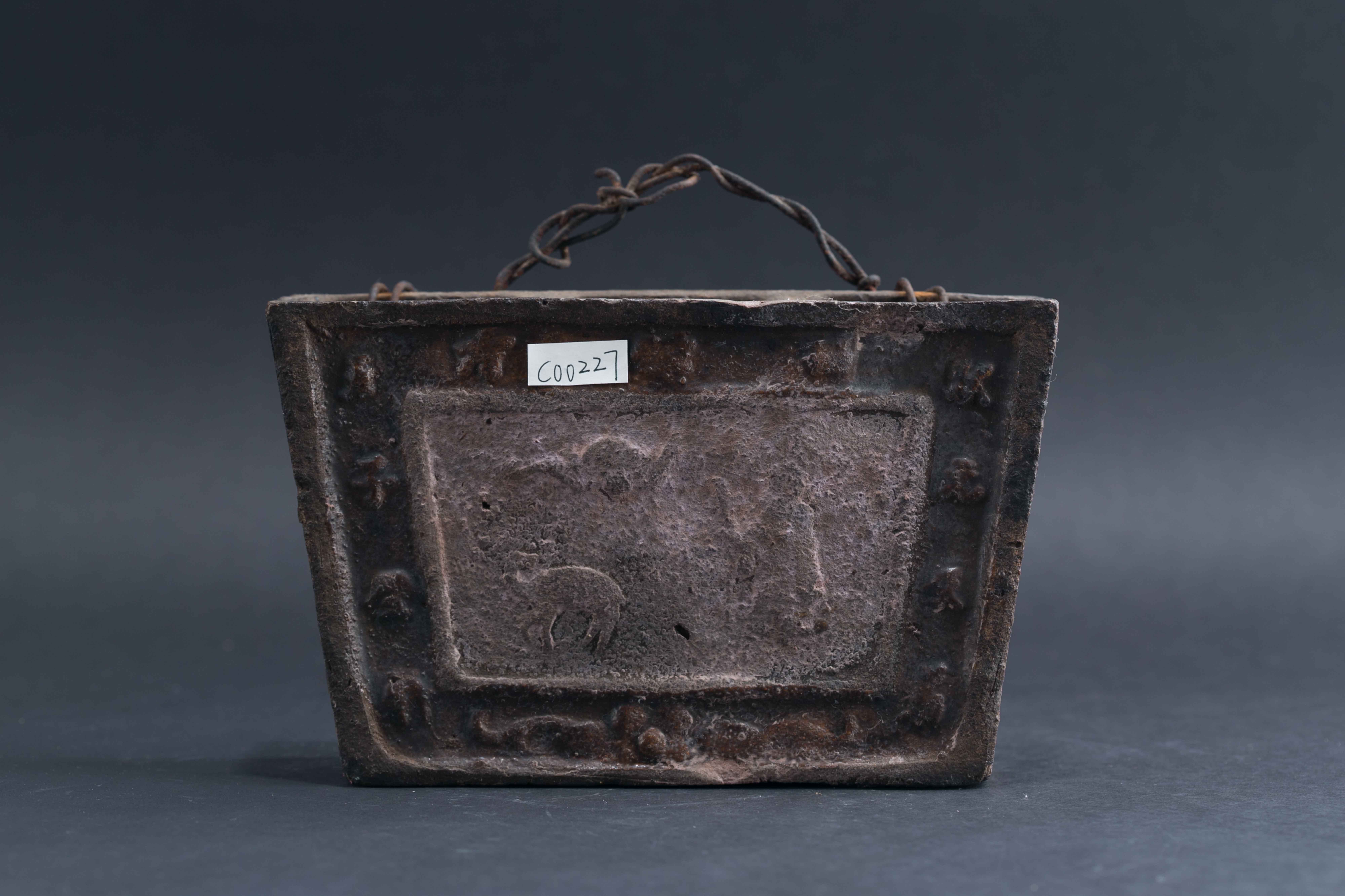 中华人民共和国石湾窑酱釉陶筷子筒-2