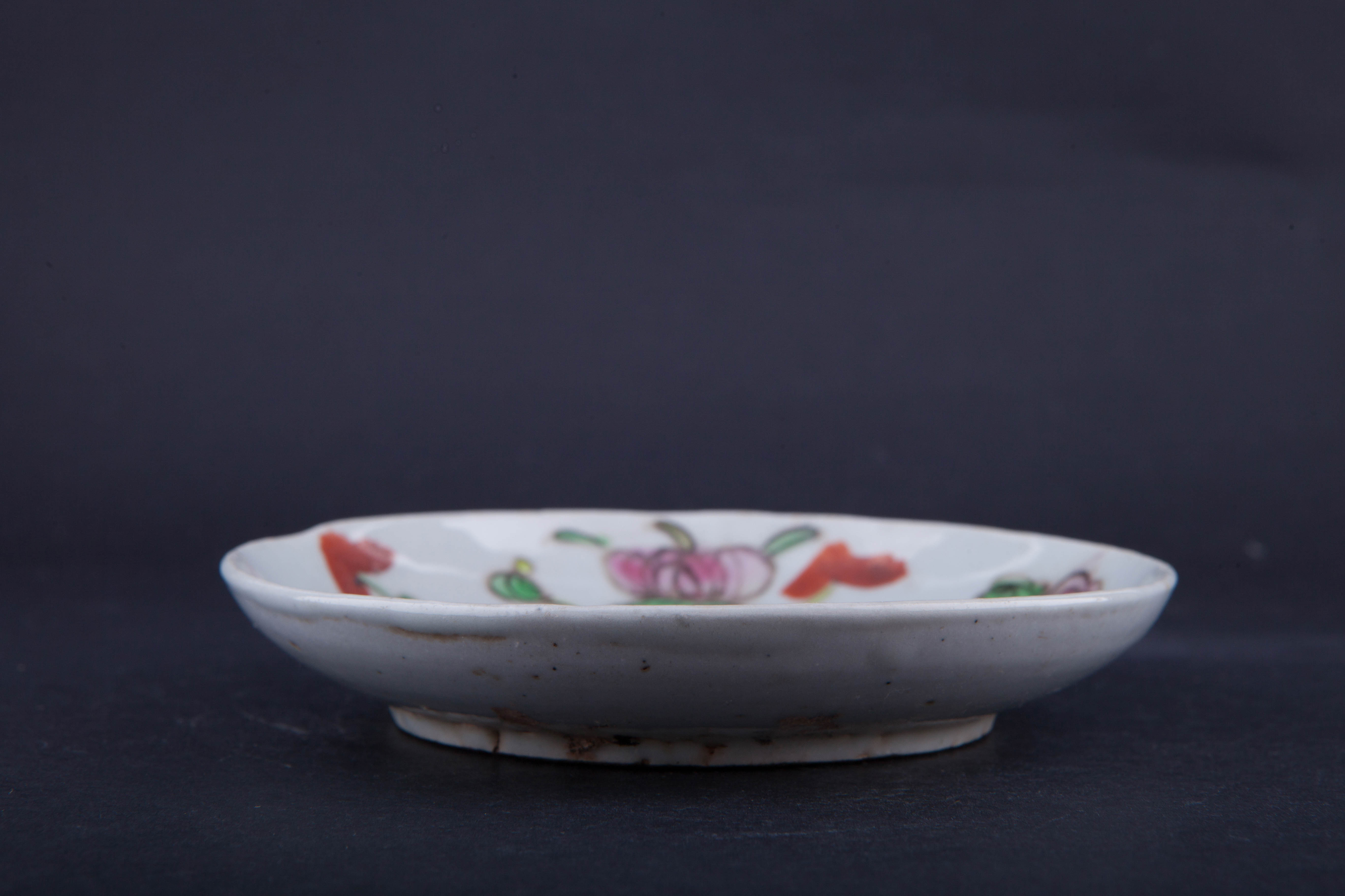 清粉彩四季花卉纹碟-31