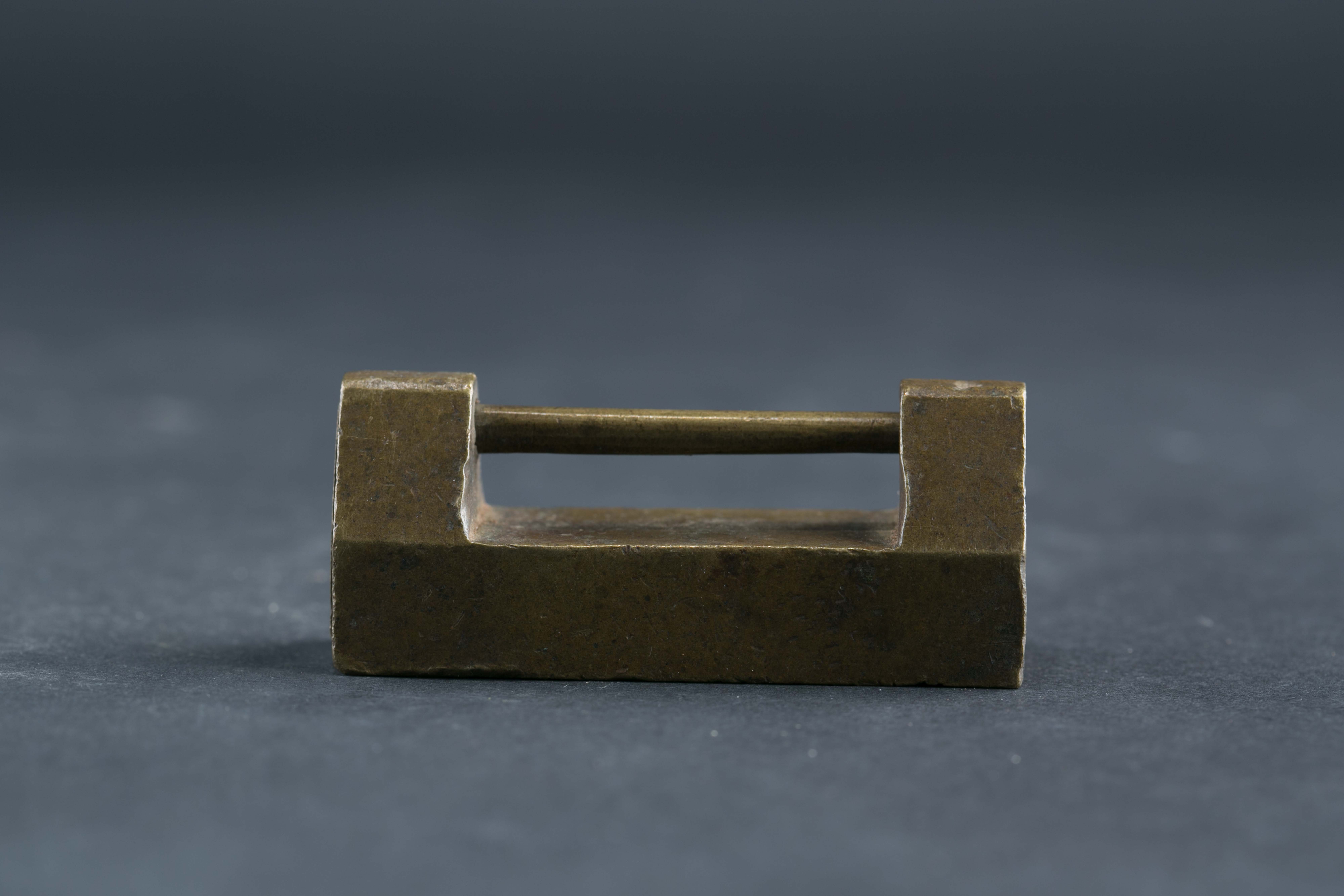 中华民国素身铜锁-168