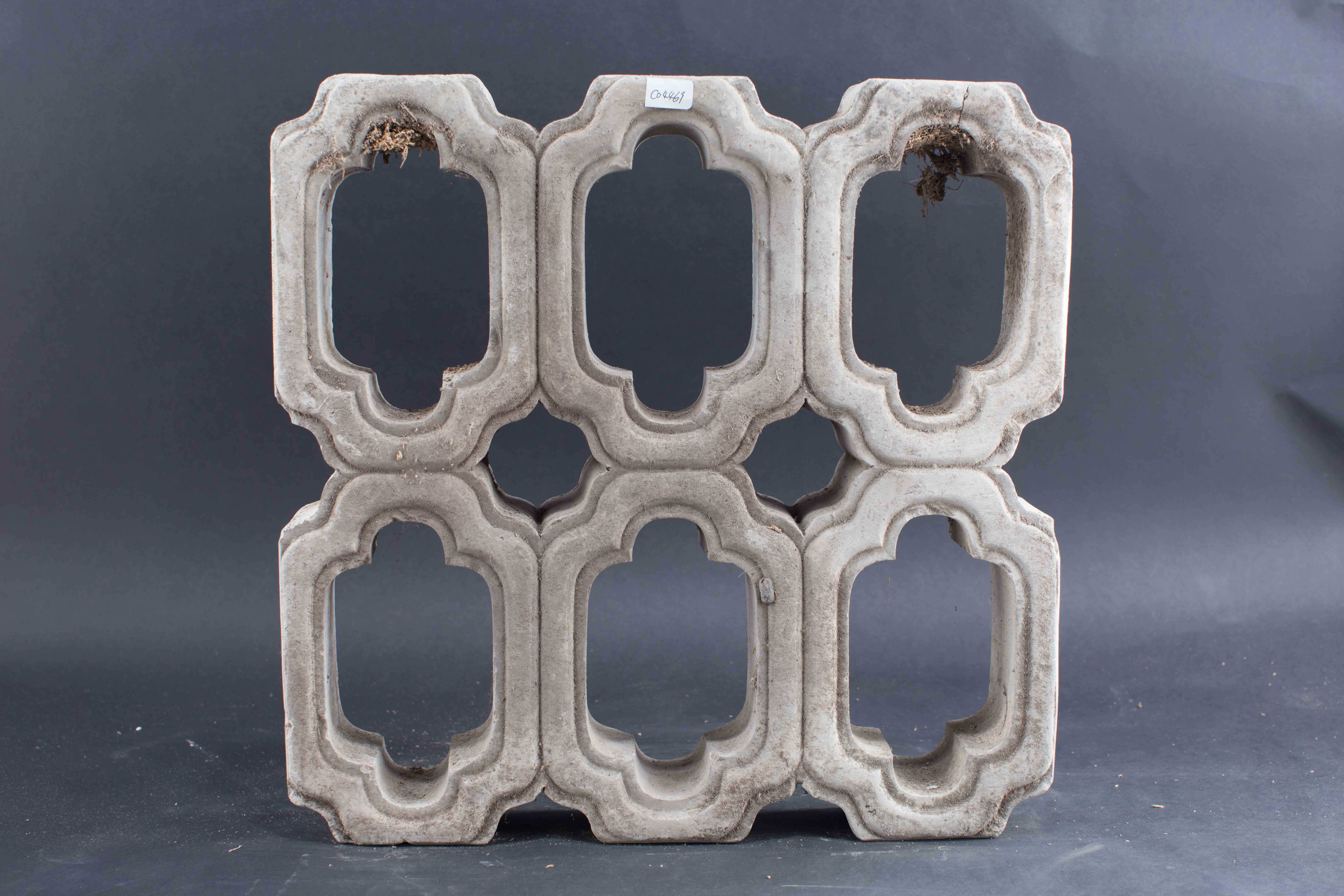 中华民国六通花卉形陶花窗-3